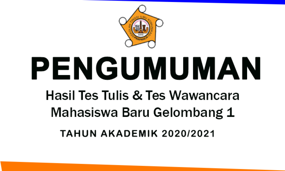 Pengumuman hasil tes gelombang 1 web