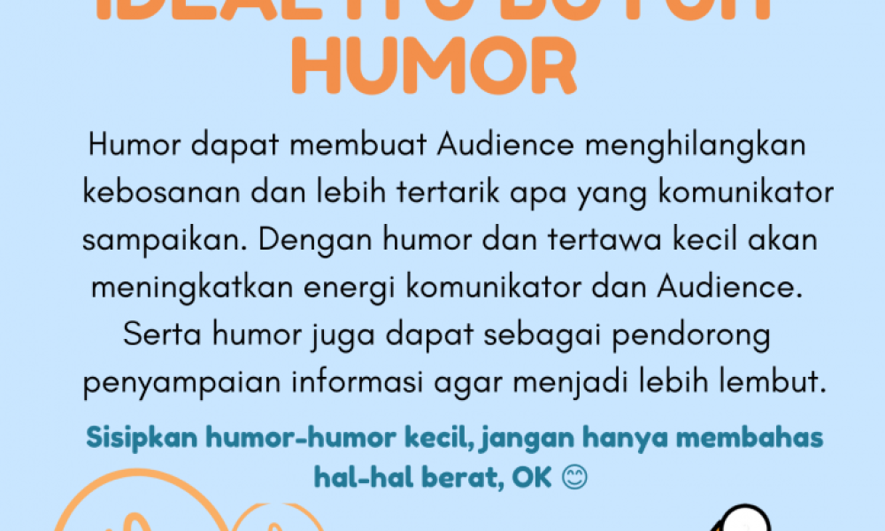 KOMUNIKASI YANG IDEAL ITU BUTUH HUMOR(1)
