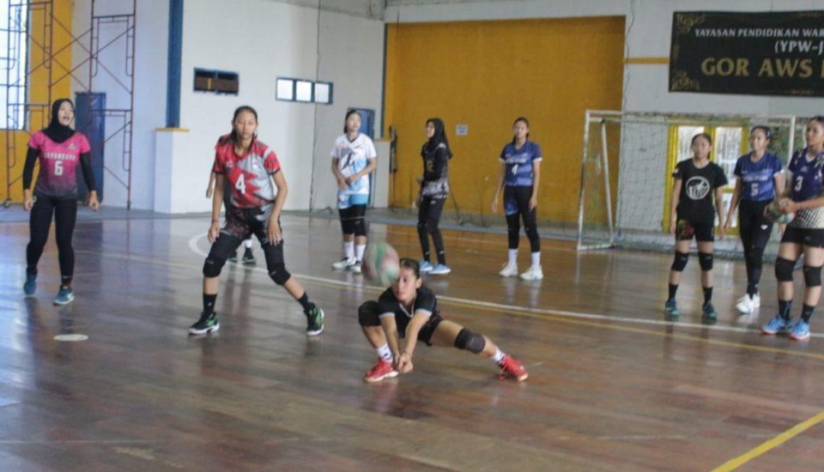 Seleksi Tim Voli POP Prov. Jatim Tingkat Nasional di GOR Stikosa-AWS