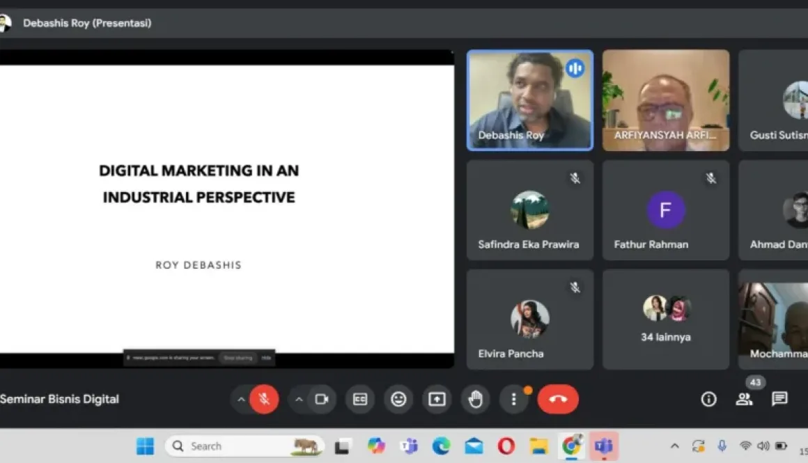 Seminar Digimarkom Stikosa AWS Dengan Pemateri Praktisi Digital Marketing dari India